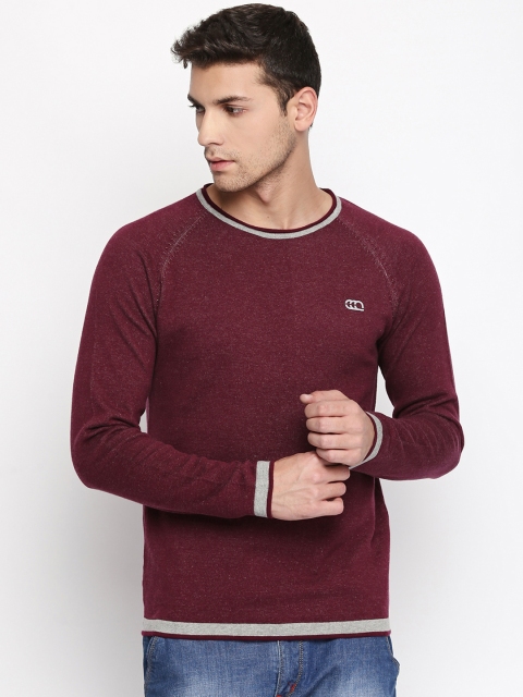 

Ajile by Pantaloons Men Maroon Solid Pullover