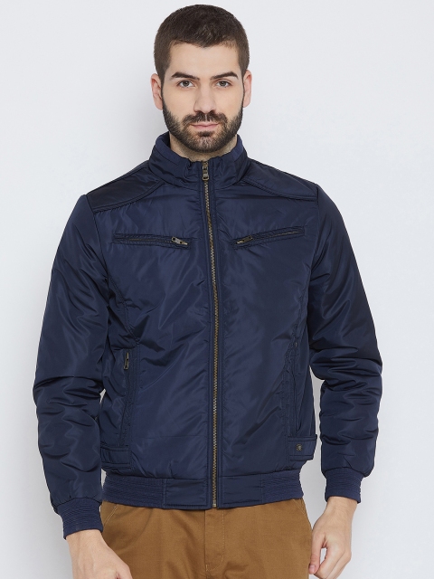 

Duke Men Navy Blue Solid Lightweight Tailored Jacket