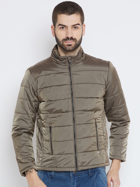 

Duke Men Brown Solid Lightweight Padded Jacket