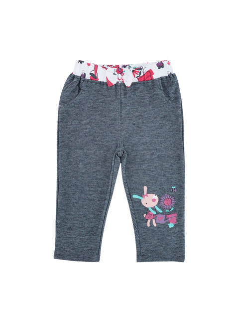

Chirpie Pie by Pantaloons Girls Blue Regular Fit Solid Regular Trousers