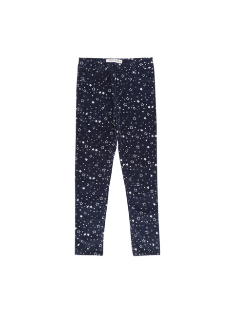 

POPPERS by Pantaloons Girls Blue Regular Fit Printed Regular Trousers