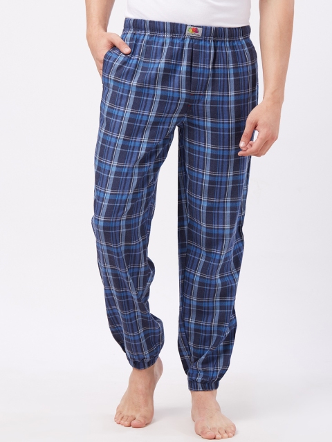 

Fruit of the loom Men Blue Checked Pyjama MPC01-A1C3
