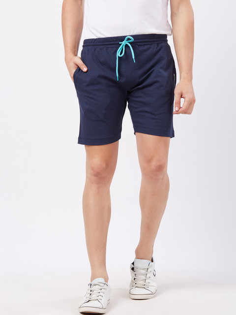 

Fruit of the loom Men Blue Solid Regular Fit Shorts