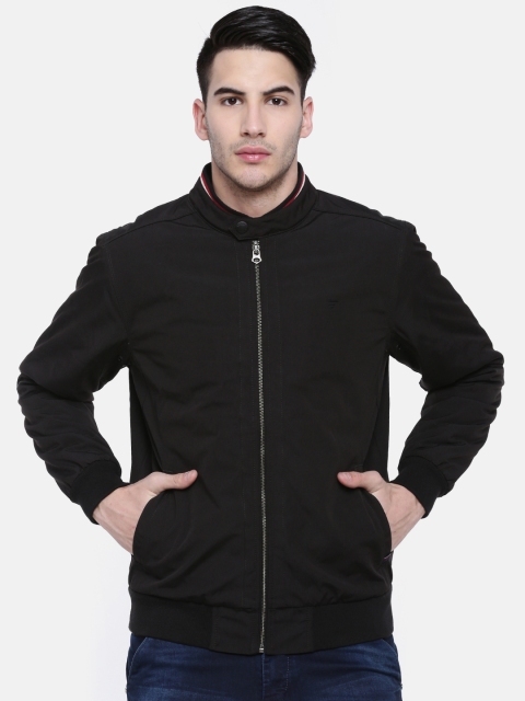 

t-base Men Black Solid Lightweight Sporty Jacket