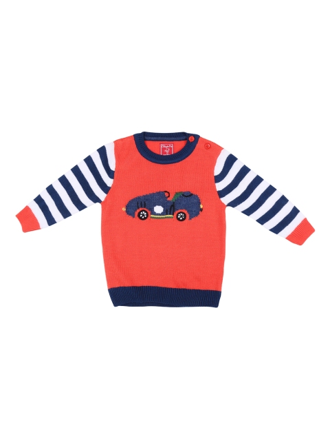 

Chirpie Pie by Pantaloons Boys Orange Printed Pullover