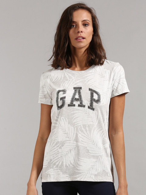 

GAP Women Short Sleeve Palm T-shirt, Grey