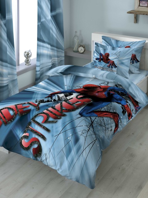 

DDecor Blue Printed Flat 300 TC Cotton King Bedsheet with 2 Pillow Covers