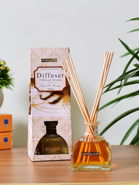 

Archies Love Gifts Vanilla Honey Aromatherapy Reed Diffuser 100 ml, Brown