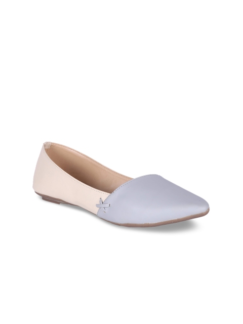 

MSC Women Grey Colourblocked Synthetic Ballerinas