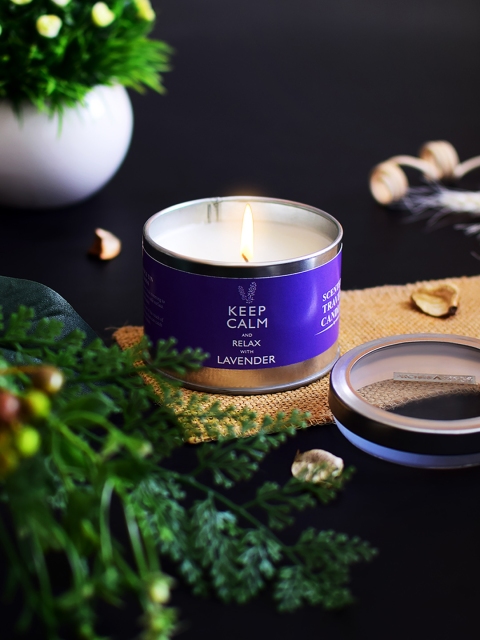 

Archies Blue Lavender Scented Tin Jar Candle