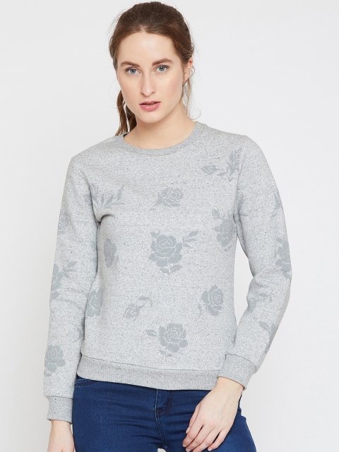 

Marie Claire Women Grey Printed Sweatshirt