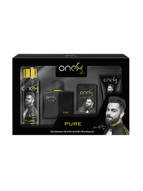 

One8 Men Pure Set of 4 Gift Set, Black