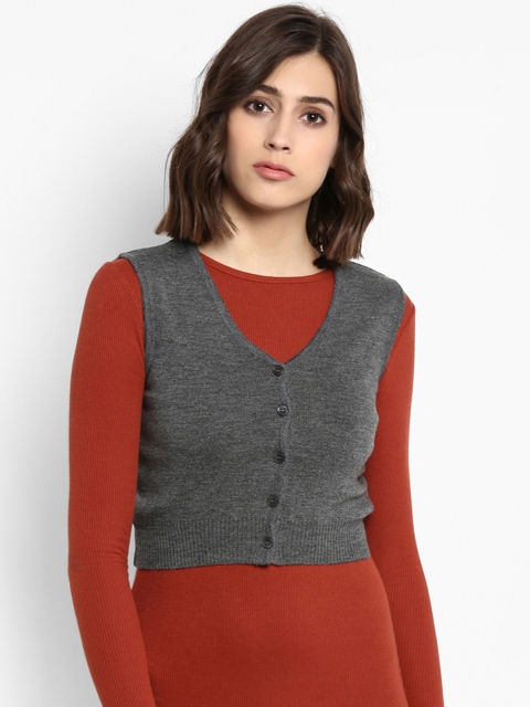 

Monte Carlo Women Grey Solid Front-Open