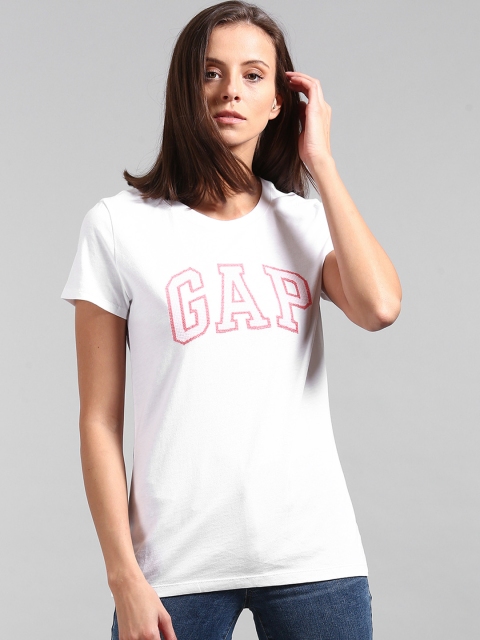 

GAP Women Cross Stitch Logo T-Shirt, White