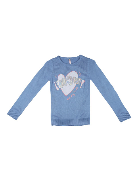

CHALK by Pantaloons Girls Blue Embellished Pullover