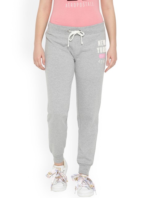 

Aeropostale Women Grey Regular Mid Rise Joggers