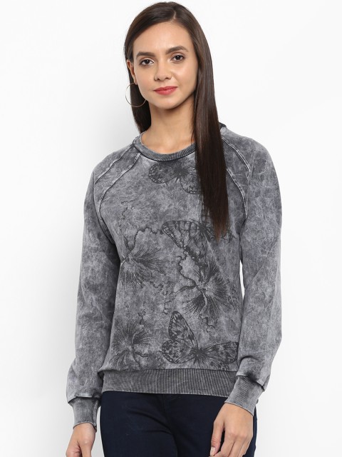 

Monte Carlo Women Grey Printed Sweatshirt