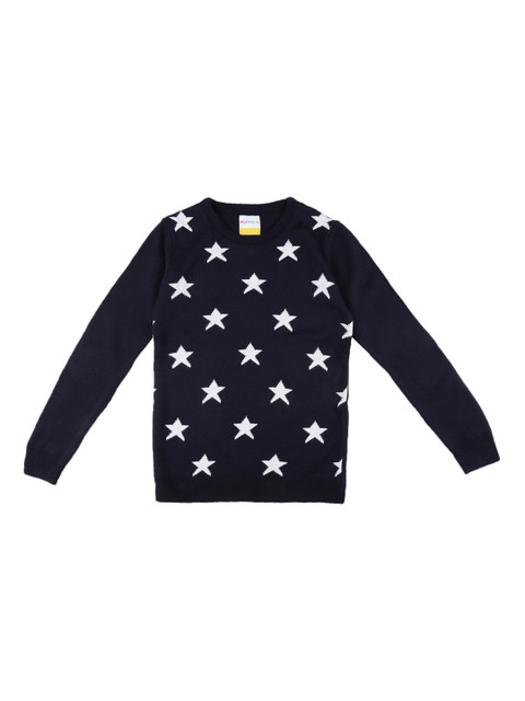 

POPPERS by Pantaloons Girls Navy Blue Printed Pullover