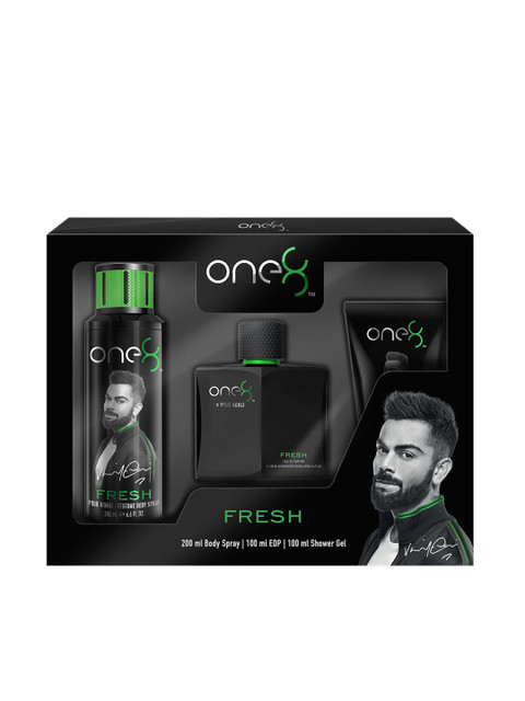 

One8 Men Fresh Set of 3 Gift Set, Black