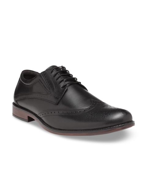 

NOBLE CURVE Black Leather Brogue Shoes