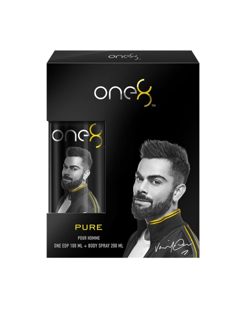 

One8 Men Pure Set of 2 Gift Set, Black