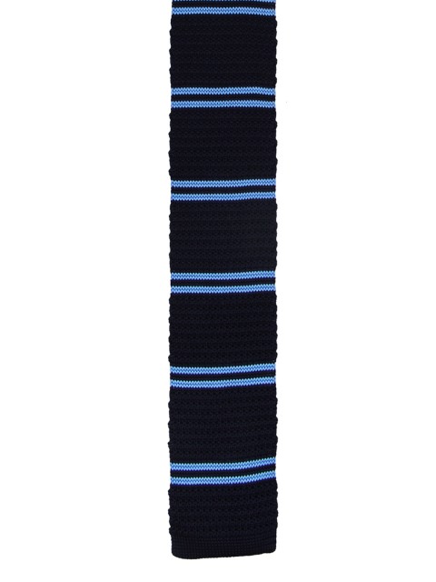

Tossido Black & Blue Woven Design Broad Tie