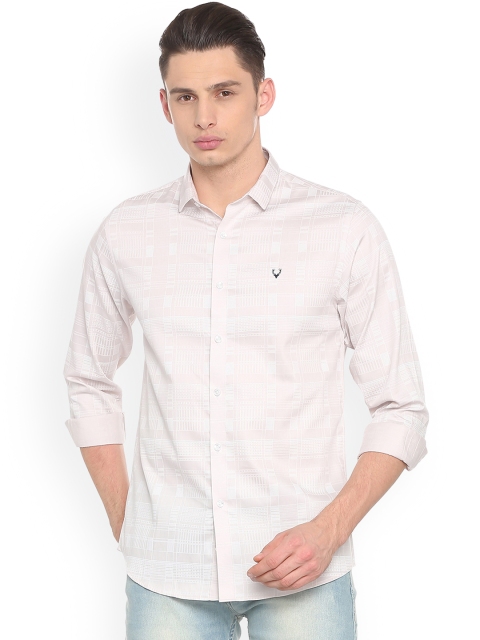 

Allen Solly Men Beige Slim Fit Printed Casual Shirt