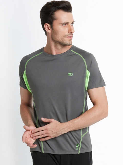 

Ajile by Pantaloons Men Grey Solid Round Neck T-shirt