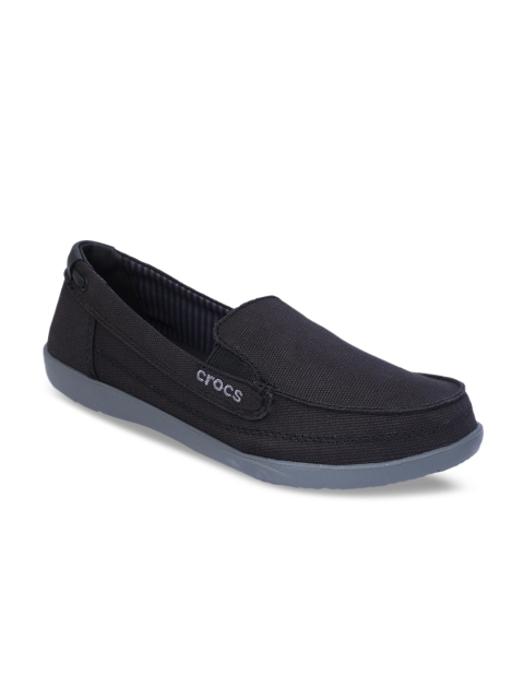 

Crocs Women Black Slip-On Sneakers