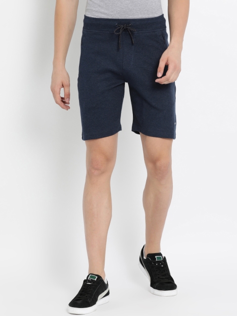 

Crocodile Men Navy Blue Solid Slim Fit Sports Shorts