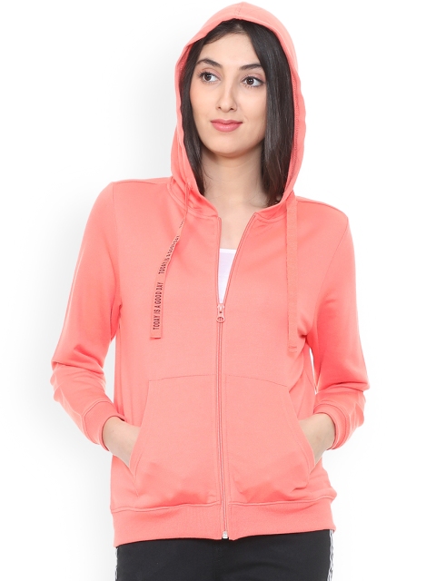 

People Women Pink Solid Sporty Jacket