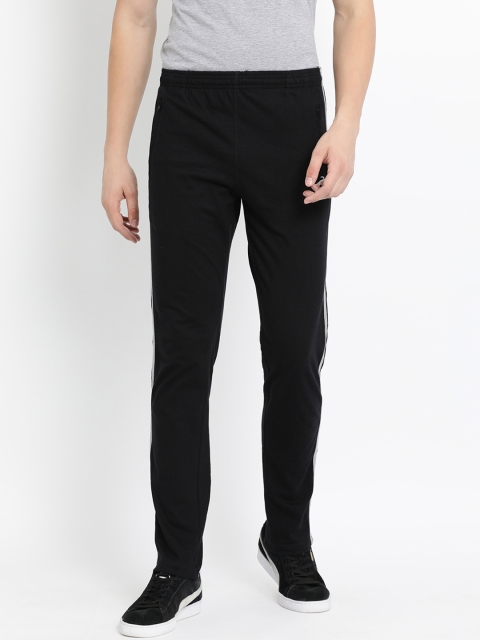 

Crocodile Men Black Solid Track Pants