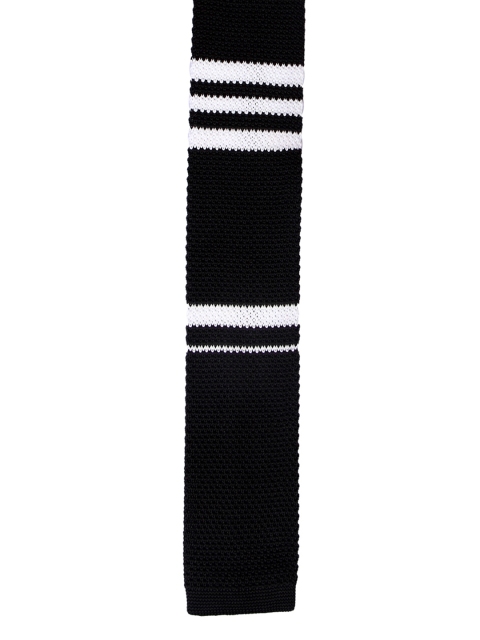 

Tossido Black Woven Design Broad Tie