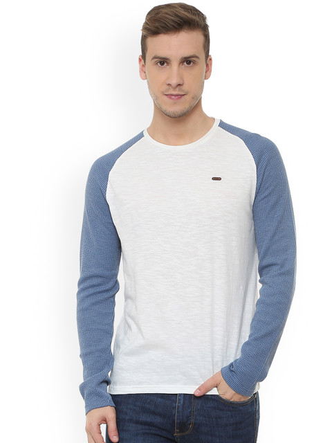 

People Men Off-White Printed Round Neck T-shirt