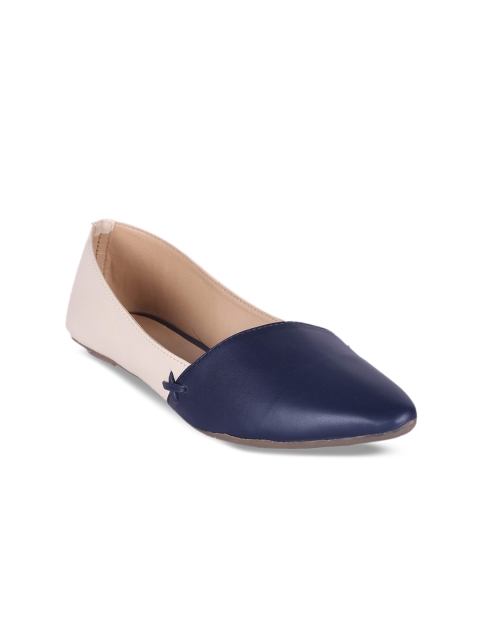 

MSC Women Blue Colourblocked Synthetic Ballerinas