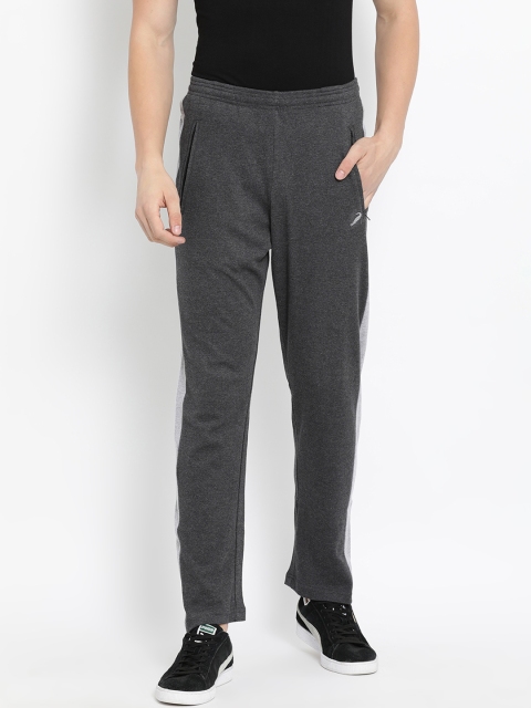 

Crocodile Men Charcoal Black Solid Slim Fit Track Pants