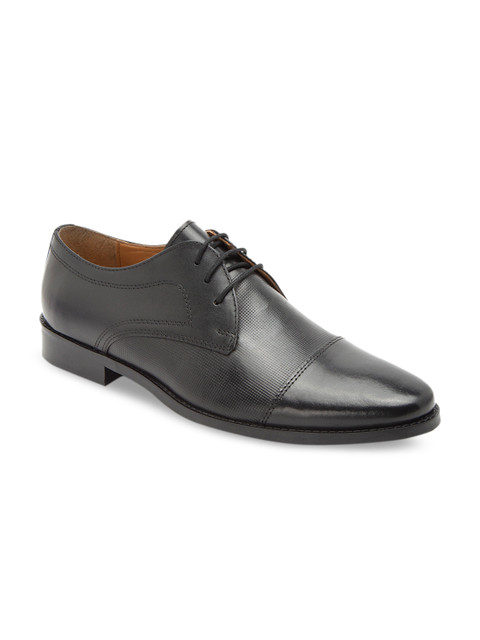 

HATS OFF ACCESSORIES Men Black Leather Formal Derbys