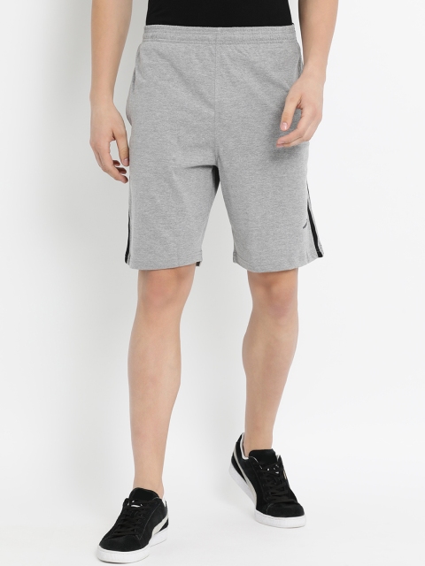 

Crocodile Men Grey Melange Solid Slim Fit Sports Shorts