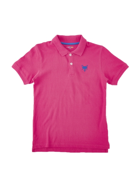 

POPPERS by Pantaloons Boys Pink Solid Polo Collar T-shirt