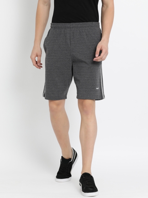 

Crocodile Men Charcoal Solid Slim Fit Sports Shorts
