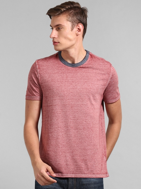 GAP Men Red Burnout Short Sleeves Crewneck T-Shirt