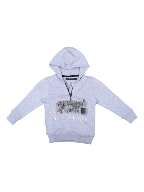 

Allen Solly Junior Boys Blue Printed Hooded Sweatshirt