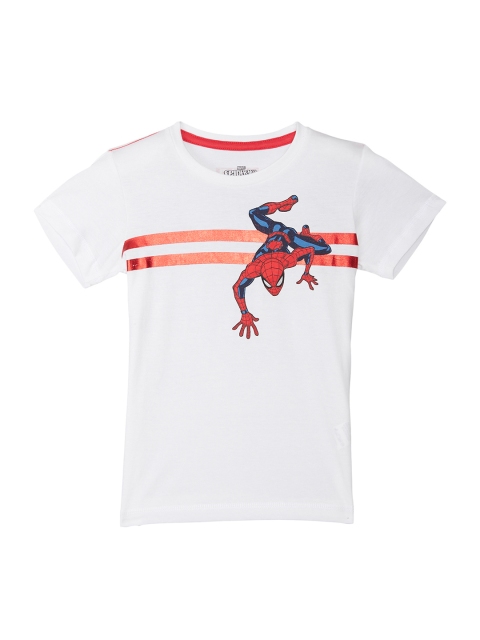 

Kids Ville Spiderman featured White Tshirt for Boys
