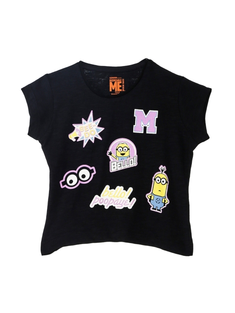 

Kidsville Black Tshirt for Girls