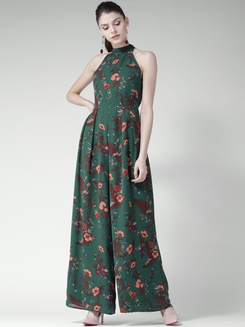

20Dresses Green Printed Basic Jumpsuit