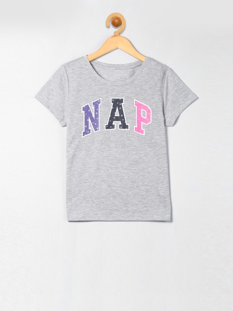 

GAP Boys Grey Short Sleeve Logo T-Shirt