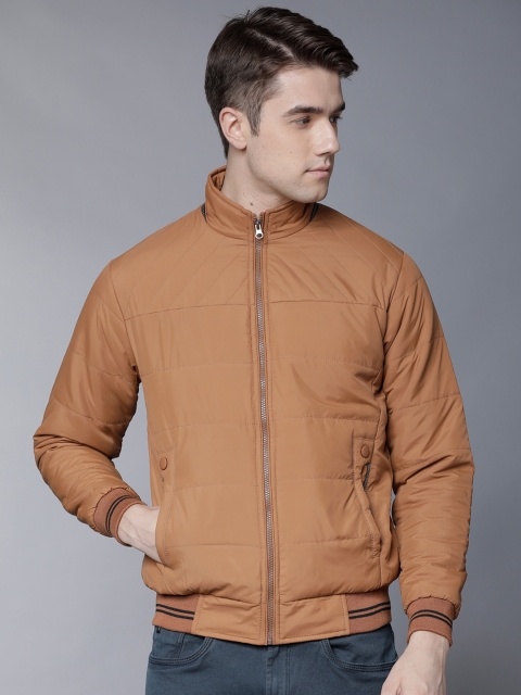 

LOCOMOTIVE Men Brown Solid Puffer Jacket