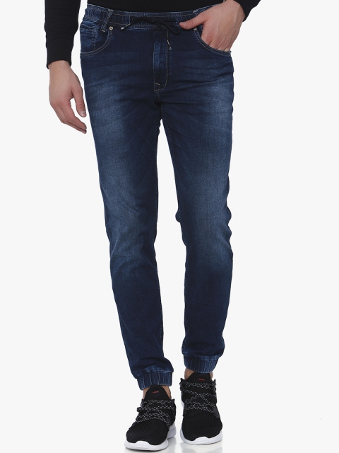 

Mufti Men Blue Slim Fit Mid-Rise Clean Look Stretchable Jogger Jeans