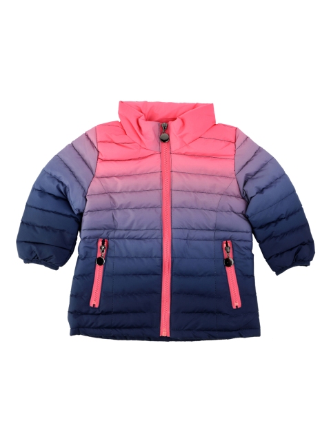 

One Friday Girls Multicoloured Solid Lightweight Puffer Jacket, Multi