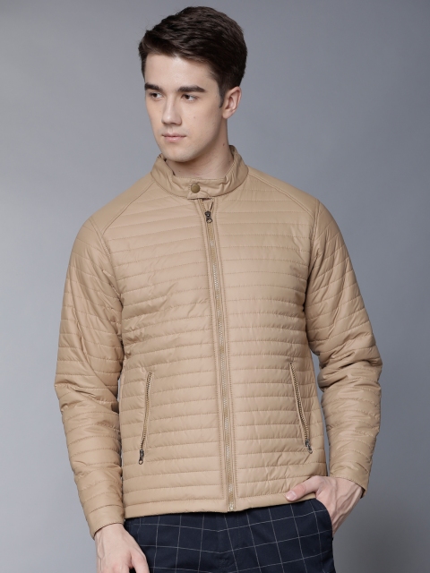 

LOCOMOTIVE Men Khaki Solid Puffer Jacket